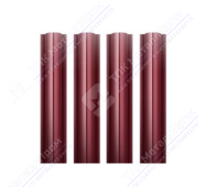 Штакетник металлический Grand line 128 мм (Круглый, красное вино)