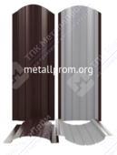 Штакетник металлический полукруглый 110 мм (Стальной бархат)