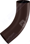 Колено трубы Аквасистем 90 RR32 темно-коричневый