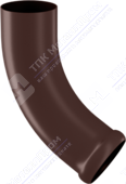 Колено трубы Аквасистем 90 сливное RAL8017 шоколад