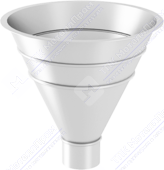 Воронка водосборная Аквасистем 100 RAL9010 белый