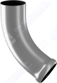 Колено трубы Аквасистем 90 сливное декоративное RR21 светло-серый
