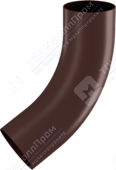 Колено трубы Аквасистем 90 RAL8017 шоколад
