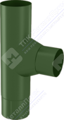 Тройник трубы Аквасистем 100 P362 темно-зеленый