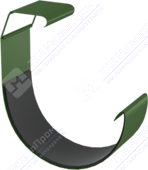 Соединитель желоба Аквасистем 125 P362 темно-зеленый