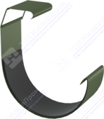 Соединитель желоба Аквасистем 150 RR11 темно-зеленый