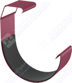 Соединитель желоба Аквасистем 150 P363 вишня