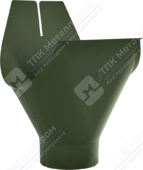 Воронка желоба Аквасистем 150 100 RR11 темно-зеленый