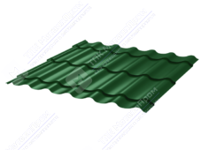 Металлочерепица МЧ2 Монтеррей Макси 0,4 ПЭ RAL6005 зеленый мох