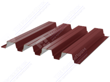 Профнастил полимер Н75 0,7 750/800 ПЭ RAL3011 коричнево-красный