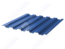 Профнастил полимер НС35 0,7 1000/1060 ПЭ RAL5005 сигнально-синий