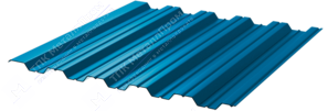 Профнастил полимер НС35 0,4 1000/1060 ПЭ RAL5021 морская волна