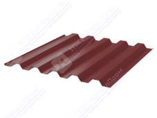 Профнастил полимер С44 0,4 1000/1047 ПЭ RAL3011 коричнево-красный