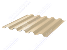 Профнастил полимер С44 0,7 1000/1047 ПЭ RAL1014 слоновая кость