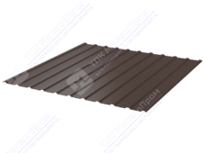 Профнастил полимер С10 0,7 1130/1155 ПЭ RAL8017 шоколад