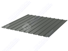 Профнастил полимер С10 0,45 1130/1155 обратная прокатка ПЭ RAL7005 темно-серый