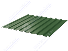 Профнастил полимер СП20 0,45 1100/1150 ПЭ RAL6002 зеленый лист