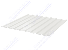 Профнастил полимер СП20 0,45 1100/1150 ПЭ RAL9003 сигнально-белый