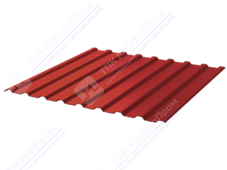 Профнастил полимер СП20 0,45 1100/1150 ПЭ RAL3020 красный насыщенный