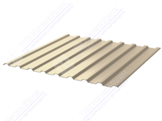 Профнастил полимер СП20 0,45 1100/1150 ПЭ RAL1015 светлая слон кость