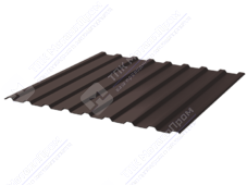 Профнастил полимер СП20 0,45 1,15м 3м ПЭ RAL8017 шоколад