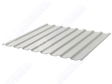 Профнастил полимер СП20 0,7 1100/1150 ПЭ RAL9002 серо-белый