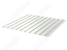 Профнастил полимер С8 0,5 1150/1200 ПЭ RAL9016 белый транспортный