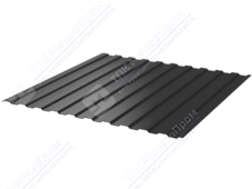 Профнастил полимер С8 0,5 1150/1200 ПЭ RAL7024 серый графит