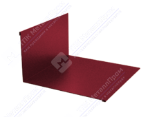 Планка примыкания нижняя 122 250 0,4 2м стандарт ПЭ RAL3005 красное вино К-502