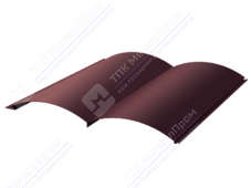 Сайдинг бревно 330/353,5 0,5 ПЭ RAL3005 красное вино