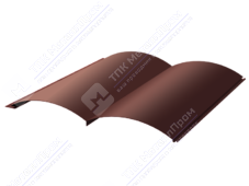 Сайдинг бревно 330/353,5 0,45 ПЭ RAL3009 красный оксид