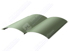 Сайдинг бревно 330/353,5 0,5 ПЭ RAL6021 бледно-зеленый