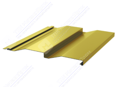 Сайдинг кораб доска 228/255 0,45 ПЭ RAL1018 цинково-желтый