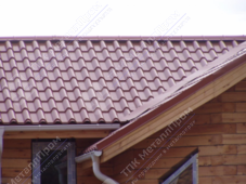 Металлочерепица Андалузия п/э красное вино 0,45 модульная