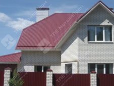 Профнастил МП-20 п/э RAL 3005 (красное вино) 0,45 мм