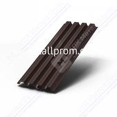 Профнастил Н75 коричневый шоколад 0,65 мм