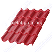 Металлочерепица Монтерроса 0,5 мм Коричнево-красный