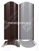 Штакетник металлический, полукруглый, ширина 110 мм, Стальной Бархат, RAL 3005, 6005, 7024, 8004, 8017, 9005