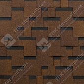 Гибкая черепица Shinglas Болеро (Терракота)