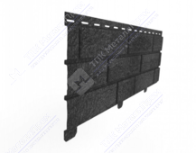 Сайдинг виниловый Ю-Пласт Стоун-хаус (Кирпич графитовый)