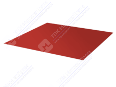 Лист с полимерным покрытием 0,45 мм ТУ ПЭ RAL3003 рубин