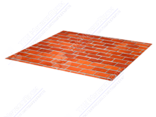 Лист с полимерным покрытием 0,45 мм ДПП S003 Кирпичная кладка