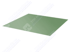 Лист с полимерным покрытием 0,45 мм ТУ ПЭ в пленке RAL6021 бледно-зеленый