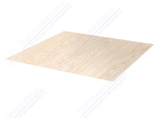 Лист с полимерным покрытием 0,45 мм ДПП в пленке OM002B светлое дерево