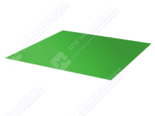 Лист с полимерным покрытием 0,5 мм ПЭ в пленке RAL6018 желто-зеленый