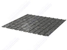 Профнастил полимер С10 0,45 1130/1155 обратная прокатка ДПП S001 Дикий камень