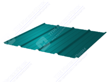 Профнастил полимер С18 0,45 1150/1190 ПЭ RAL5021 морская волна