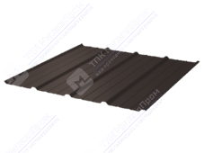 Профнастил полимер С18 0,5 1150/1190 ПЭ RAL8017 шоколад