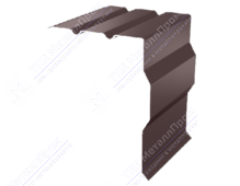 Планка ветровой доски фигурная 95 120 0,45 2м стандарт ПЭ RAL8017 шоколад К-515