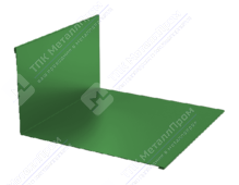 Планка примыкания верхняя 145 250 0,4 2м стандарт ПЭ RAL6002 зеленый лист К-501
